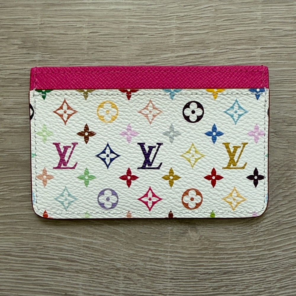 Louis Vuitton x Takashi Murakami card holder